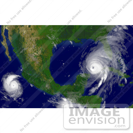 #10309 Picture of Hurricanes Ivan and Javier by JVPD