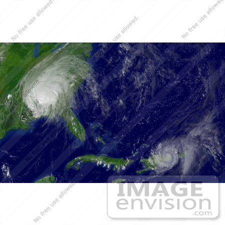 #10355 Picture of Hurricane Jeanne and Tropical Storm Ivan by JVPD