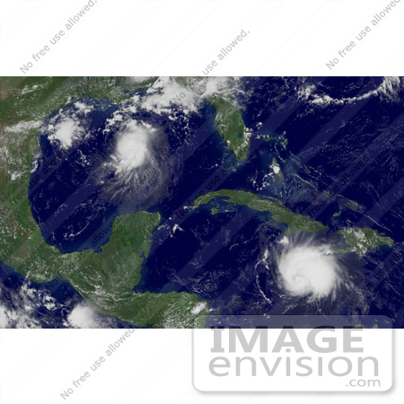 #10421 Picture of Tropical Storms Bonnie and Charley by JVPD