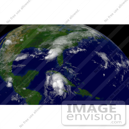 #10426 Picture of Tropical Storm Bonnie and Hurricane Charley by JVPD
