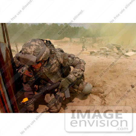 #10599 Picture of a Soldier During Military Training by JVPD