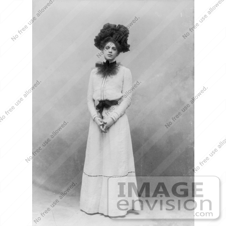 #10662 Picture of Ethel Barrymore Standing in a Dress by JVPD