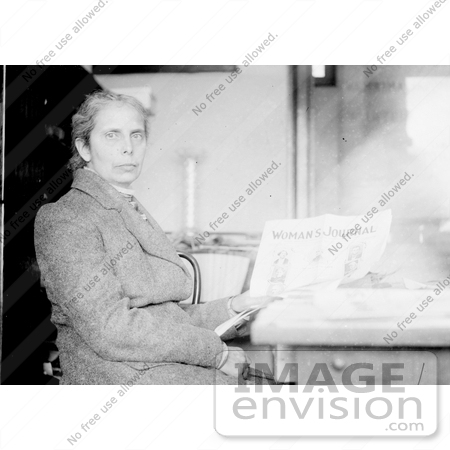 #10693 Picture of Alice Stone Blackwell Holding the Women’s Journal by JVPD