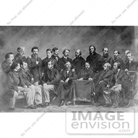 #10729 Picture of Mathew Brady in an Artist’s Group by JVPD