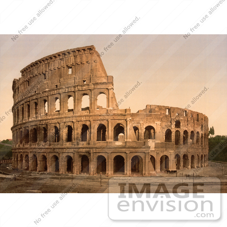 #10791 Picture of the Roman Coliseum Exterior by JVPD