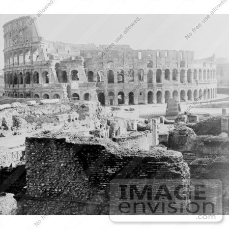 #10800 Picture of the Flavian Amphitheatre or Roman Coliseum by JVPD