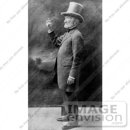 #10815 Picture of Joseph Cannon Smoking a Cigar by JVPD