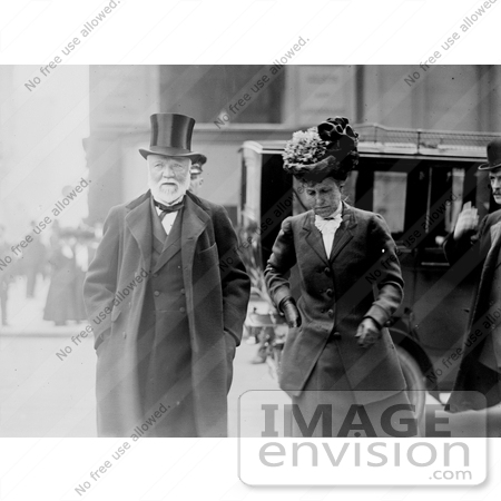 #10836 Picture of Andrew Carnegie And His Wife by JVPD