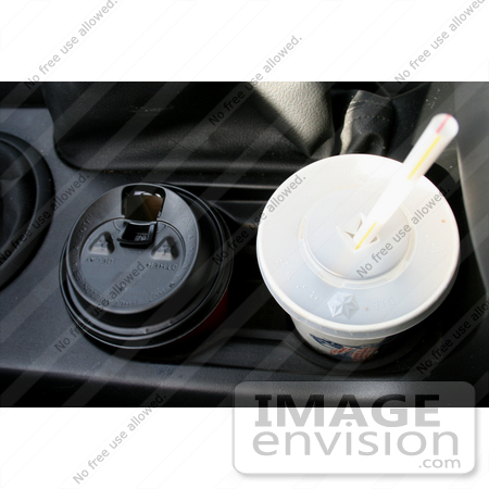 #1093 Photo of Beverages in Car Cup Holders by Jamie Voetsch