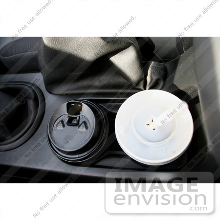 #1094 Image of Beverages in Car Cup Holders by Jamie Voetsch