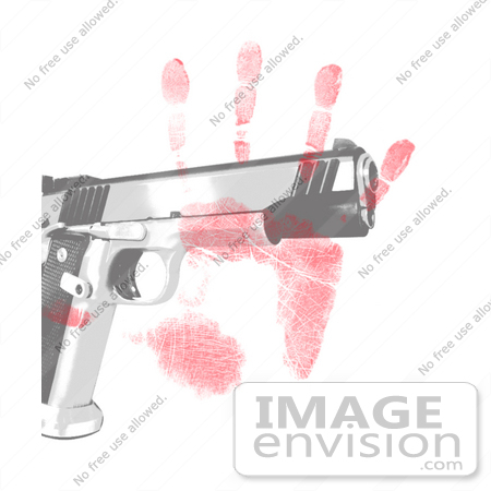 #10965 Picture of a Handprint and Gun by Jamie Voetsch