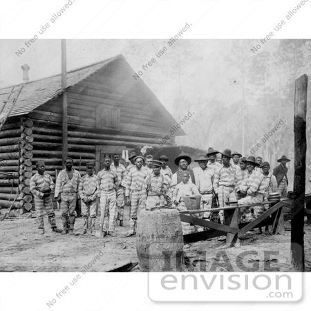 #11006 Picture of a Chain Gang of African American Prisoners by JVPD