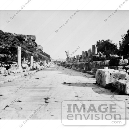 #11123 Picture of a Marble Street of Ephesus by JVPD