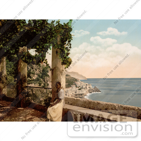 #11130 Picture of a View of Amalfi by JVPD