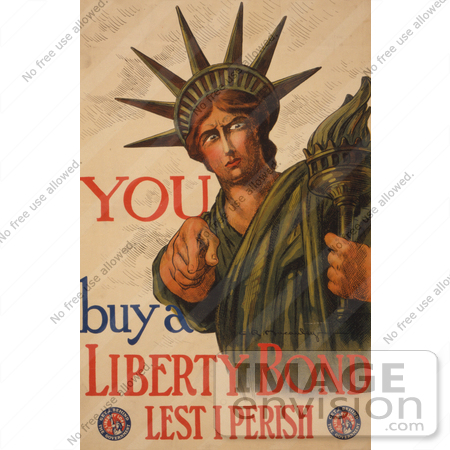 #11146 Picture of the Statue of Liberty War Bond by JVPD