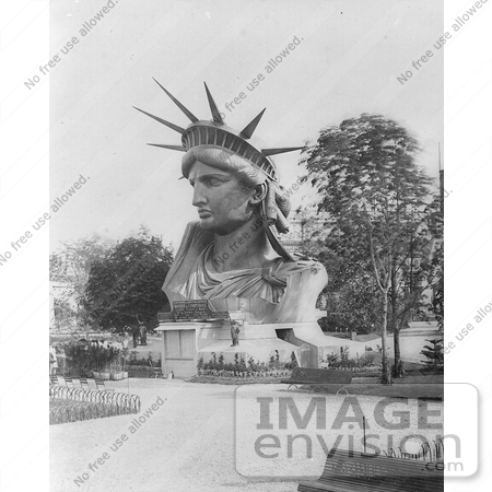 #11183 Picture of the Head of Liberty Enlightening the World by JVPD