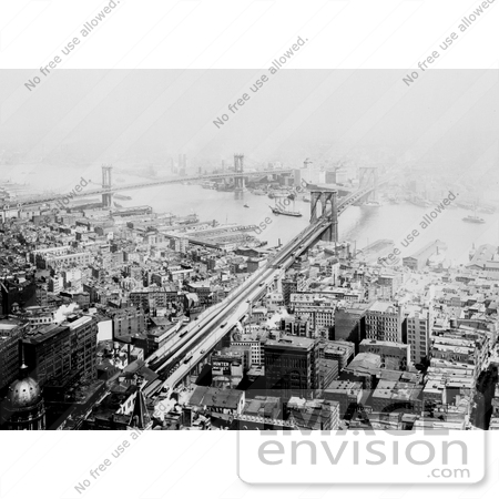 #11200 Picture of Brooklyn and Manhattan Bridges by JVPD
