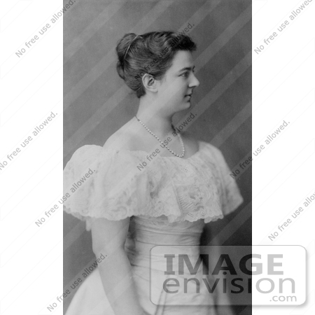 #11234 Picture of Frances Cleveland in a White Dress by JVPD