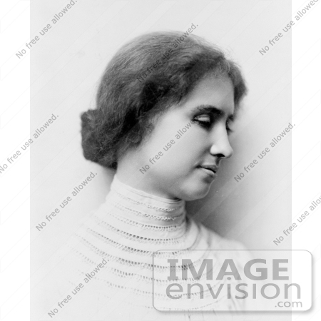 #11243 Picture of Helen Keller in Profile, 1904 by JVPD