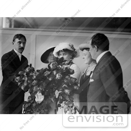 #11250 Picture of Helen Keller at a Flower Show by JVPD