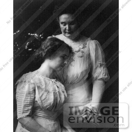 #11291 Picture of Anne Sullivan Macy and Helen Keller by JVPD