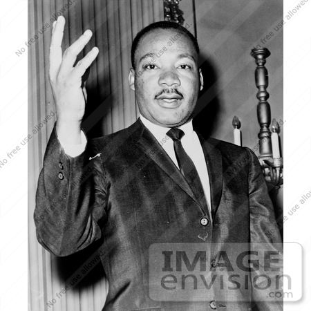 #11318 Picture of MLK With One Hand Up by JVPD