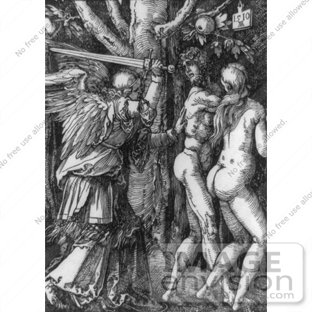 #11332 Picture of the Expulsion of Adam and Eve From Paradise by JVPD