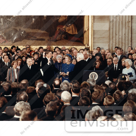 #11350 Picture of Ronald Reagans Inauguration by JVPD