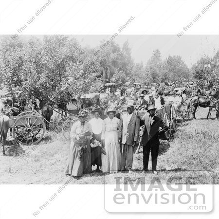 #11357 Picture of Booker T. Washington With a Group of People by JVPD