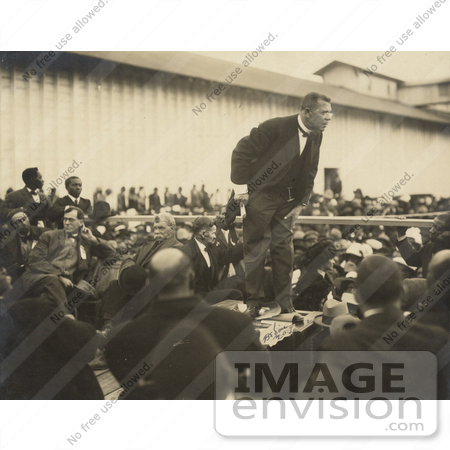 #11362 Picture of Booker Taliaferro Washington Giving a Speech by JVPD