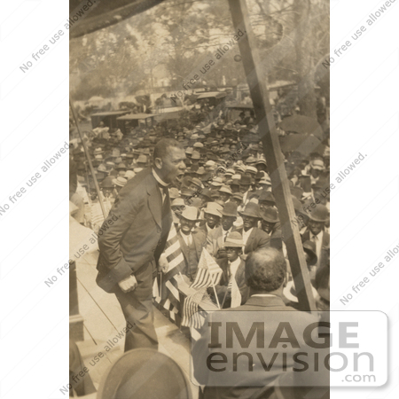 #11369 Picture of Booker T Washington Speaking by JVPD