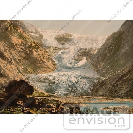 #11490 Picture of a Glacier, Loen, Kjendalskronebrae, Nordfjord, Norway by JVPD