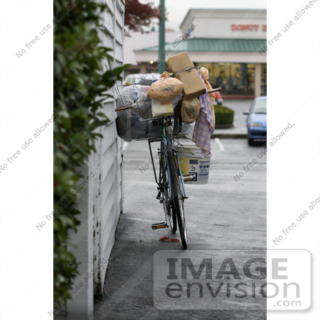 #1150 Picture of a Homeless Persons Bike by Kenny Adams