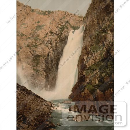 #11520 Picture of a Waterfall, Vorinfos, Hardanger Fjord by JVPD