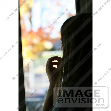 #1157 Picture of a Woman Looking Out a Window by Kenny Adams