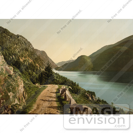 #11588 Picture of a Road by Bandak Lake, Norway by JVPD