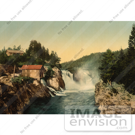 #11595 Picture of Waterfalls, Tinnfossen, Telemark, Norway by JVPD