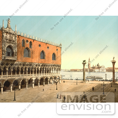 #11611 Picture of Doges’ Palace, Piazzetta, Venice by JVPD