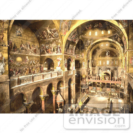 #11635 Picture of the Interior or St Marks, Venice by JVPD