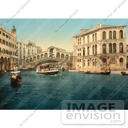 #11637 Picture of Rialto Bridge, Venice, Italy by JVPD