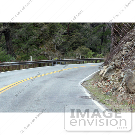 #1165 Picture of a Road Beside a Landslide Area by Kenny Adams