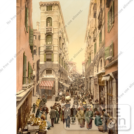 #11663 Picture of a Street Scene in Venice by JVPD