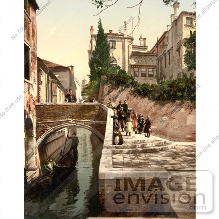 #11668 Picture of St. Christopher Canal, Venice, Italy by JVPD