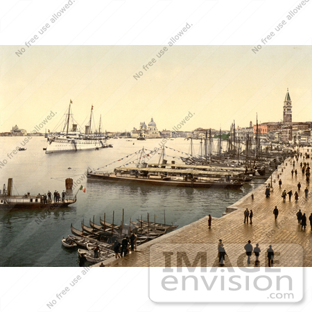#11680 Picture of Hohenzollern in Venice Harbor, Venice, Italy by JVPD