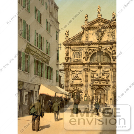 #11688 Picture of a Church of San Moise, Venice, Italy by JVPD