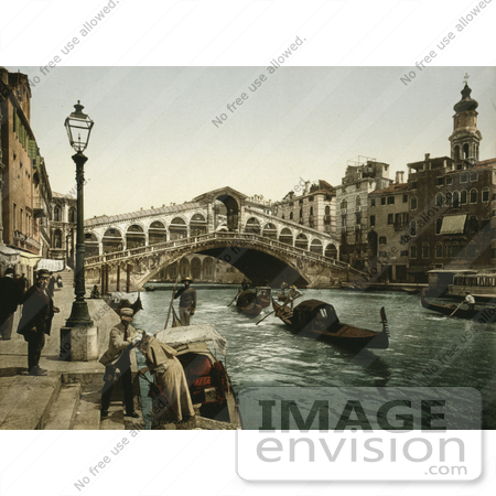 #11698 Picture of The Rialto Bridge, Venice, Italy by JVPD