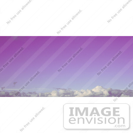 #1172 Photo of a Purple Sky Above Puffy White Clouds, Medford, Oregon by Jamie Voetsch