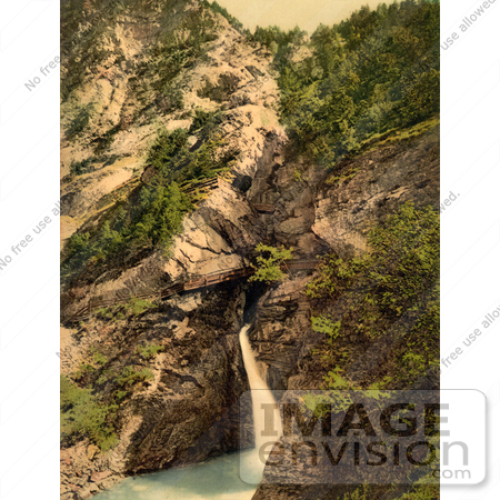 #11730 Picture of a Waterfall, Trummelbach, Switzerland by JVPD