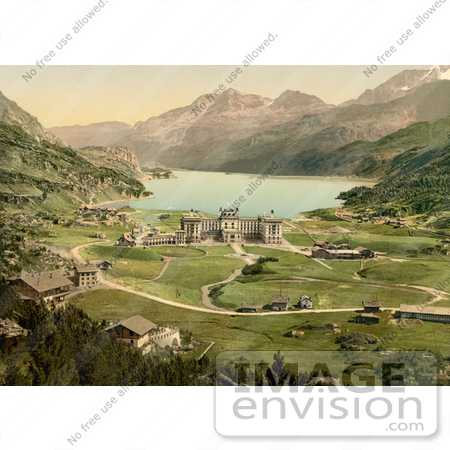 #11754 Picture of a View on Maloja Palace in Switzerland by JVPD