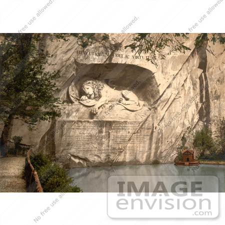 #11760 Picture of the Lion Monument in Switzerland by JVPD